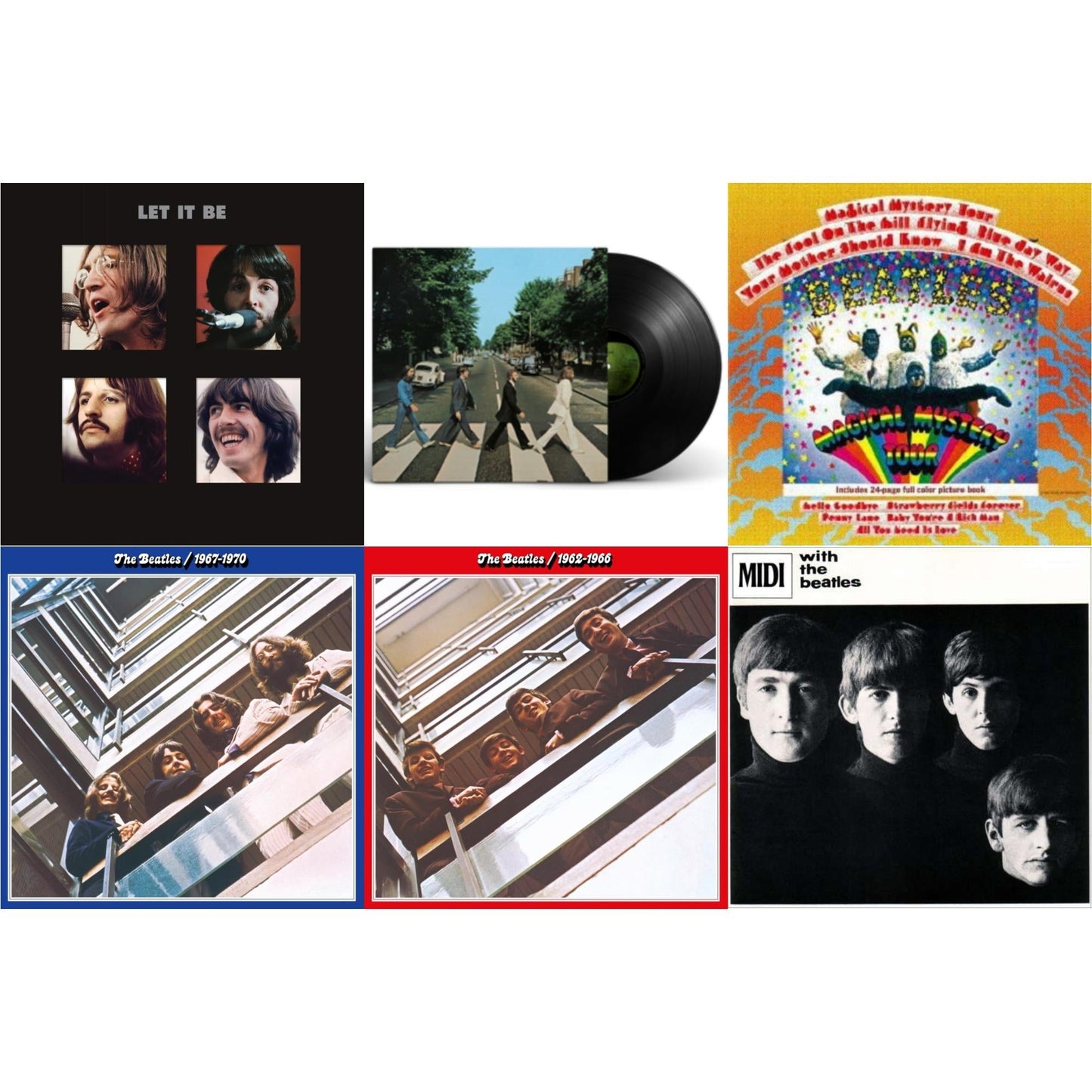 With The Beatles & Magical Mystery Tour & Beatles 1962-1966 (2023 Edition) (Half-Speed) (3LP) & Beatles 1967-1970 (2023 Edition) (Half-Speed) (3LP) & Let It Be Special Edition (Super Deluxe/Slipbox/Book/4LP/12Inch Ep Box Set) & Abbey Road Anniversary