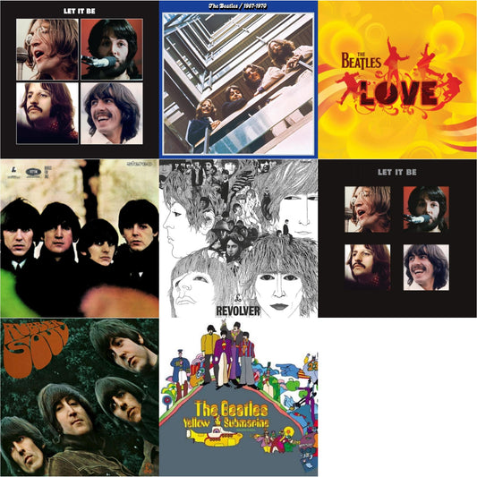 Beatles For Sale & Rubber Soul & Yellow Submarine & Revolver Special Edition & Beatles 1967-1970 (2023 Edition) (Half-Speed) (3LP) & Let It Be Special Edition & Let It Be Special Edition (Super Deluxe/Slipbox/Book/4LP/12Inch Ep Box Set) & Love