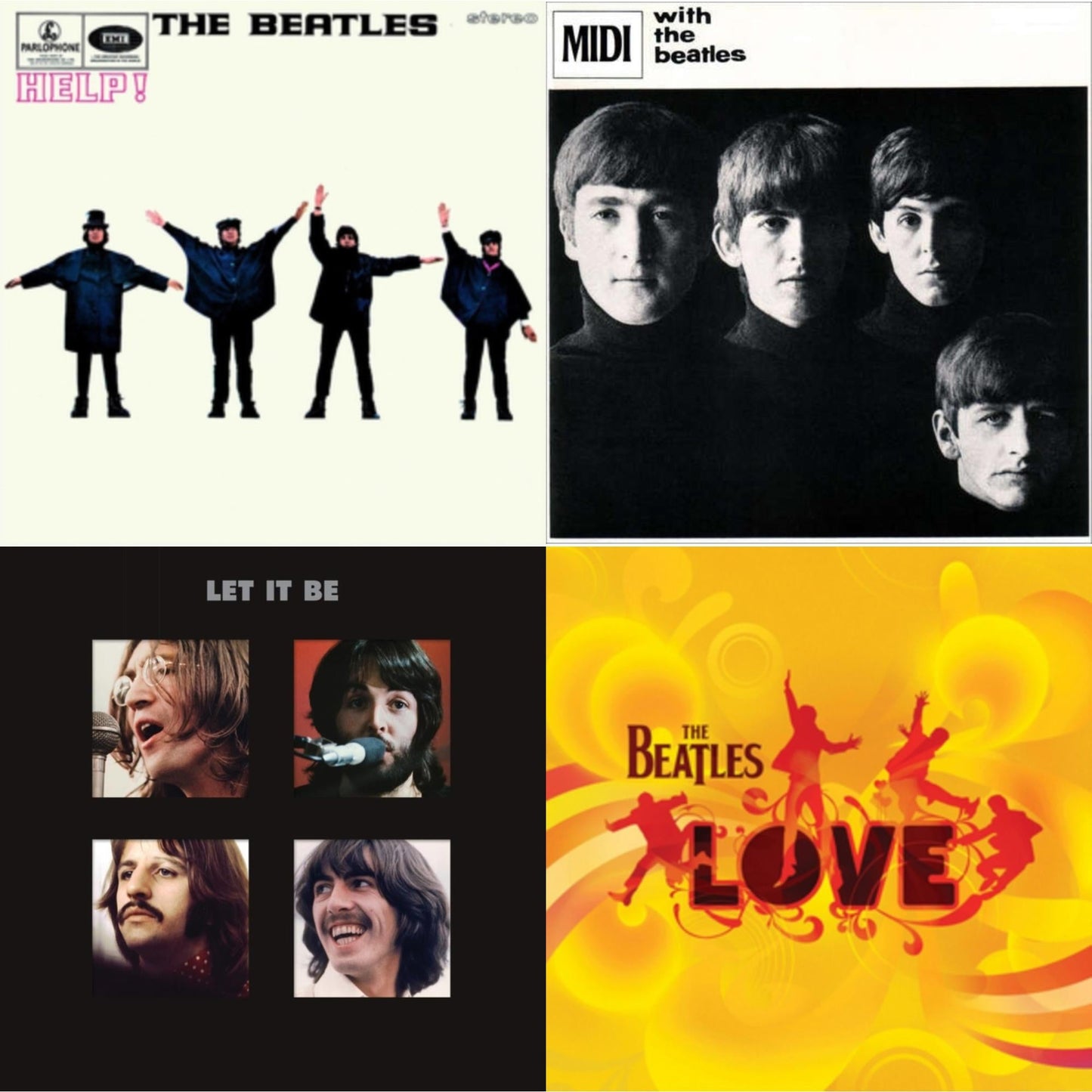 Help & With The Beatles & Let It Be Special Edition (Super Deluxe/Slipbox/Book/4LP/12Inch Ep Box Set) & Love