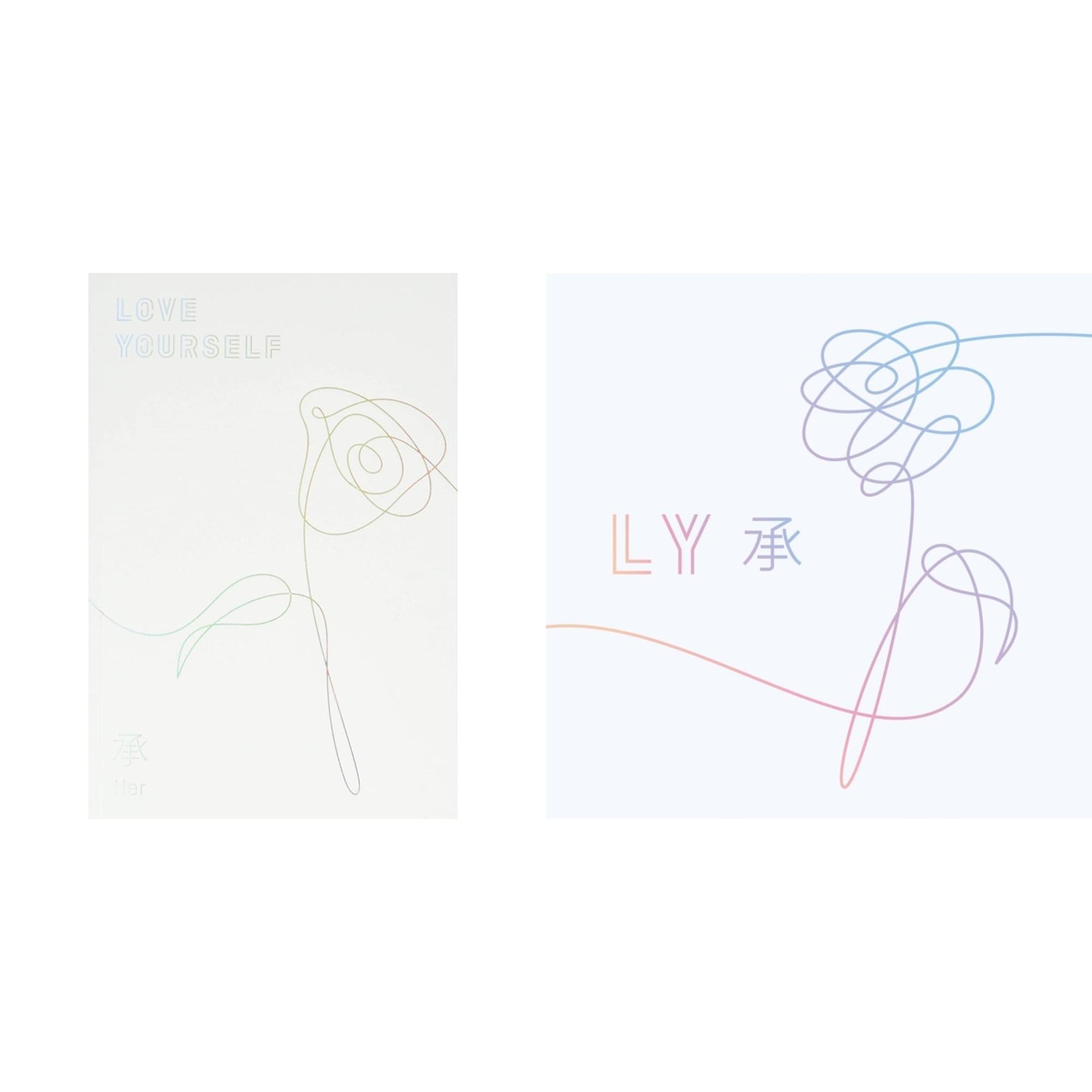 This is a 2 CD SKU bundle.
1.This CD is brand new.Format: CDMusic Style: K-popThis item's title is: Love Yourself: Her (Photobook)Artist: BtsLabel: Big Hit EntertainmentBarcode: 8804775083280Release Date: 9/18/2017
2.This CD is brand new.
