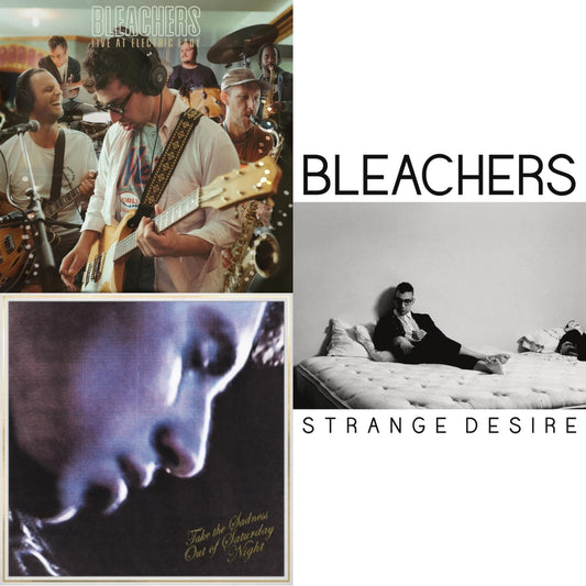 This is a 3 LP Vinyl SKU bundle.
1.This LP Vinyl is brand new.Format: LP VinylMusic Style: Alternative RockThis item's title is: Strange Desire (180G/Translucent Yellow LP Vinyl)Artist: BleachersLabel: LEGACYBarcode: 194398645513Release Date: 3/26/2021
2.This LP Vinyl is brand new.