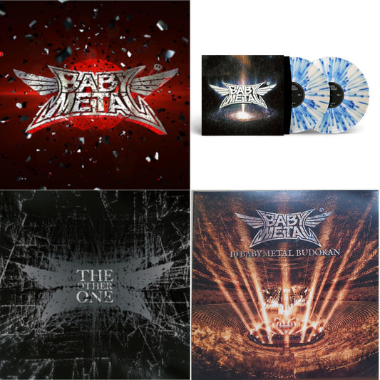 Babymetal (Red & Black Splatter Vinyl/2LP) & Metal Galaxy (White & Blue Splatter Vinyl/2LP) & The Other One (Clear With Black & White Splatter LP Vinyl) & 10 Babymetal Budokan (Crystal Clear Vinyl/2LP)