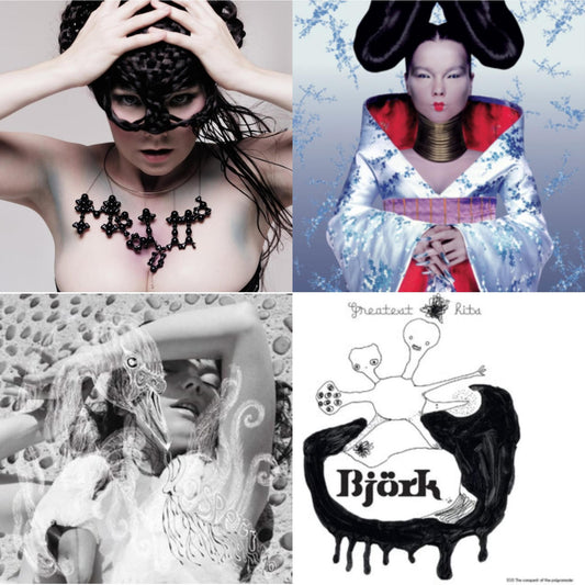 This is a 4 LP Vinyl SKU bundle.
1.This LP Vinyl is brand new.Format: LP VinylMusic Style: TechnoThis item's title is: HomogenicArtist: BjorkLabel: ONE LITTLE INDIANBarcode: 5016958032913Release Date: 12/11/2015
2.This LP Vinyl is brand new.