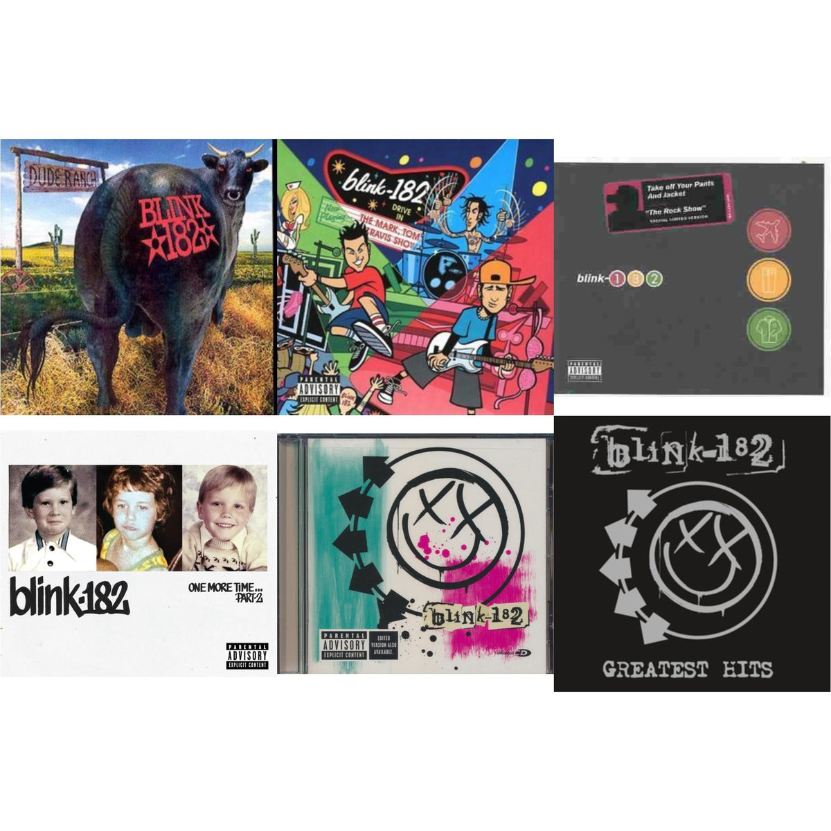 Dude Ranch & Mark Tom Travis Show The Enema Strikes Back & Take Off Your Pants & Jacket & One More Time… Part-2 (X) & Blink-182 & Greatest Hits