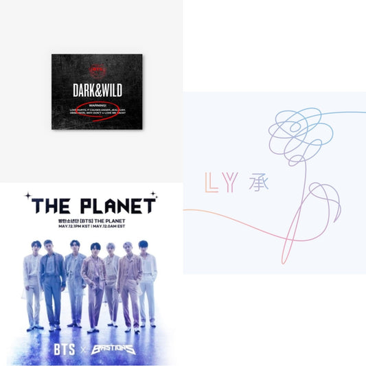 This is a 3 CD SKU bundle.
1.This CD is brand new.Format: CDMusic Style: K-popThis item's title is: Dark & WildArtist: BtsLabel: LOEN ENT KOREABarcode: 8804775056895Release Date: 1/19/2024
2.This CD is brand new.