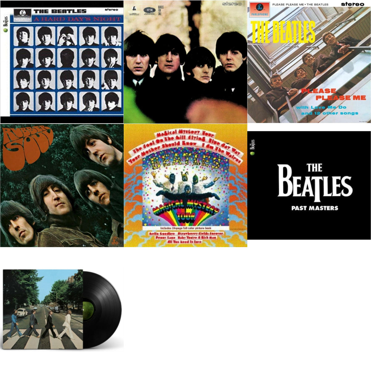 Hard Day's Night & Beatles For Sale & Please Please Me & Rubber Soul & Magical Mystery Tour & Past Masters 1 & 2 & Abbey Road Anniversary