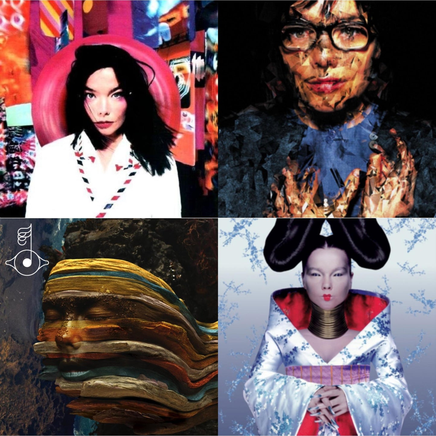 Bjork - Homogenic & Post & Selma Songs & Bastards: Remix - LP Vinyl Bundle