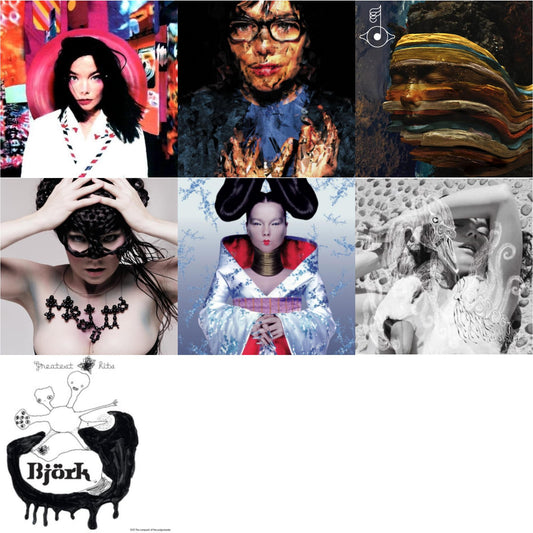 This is a 7 LP Vinyl SKU bundle.
1.This LP Vinyl is brand new.Format: LP VinylMusic Style: TechnoThis item's title is: HomogenicArtist: BjorkLabel: ONE LITTLE INDIANBarcode: 5016958032913Release Date: 12/11/2015
2.This LP Vinyl is brand new.