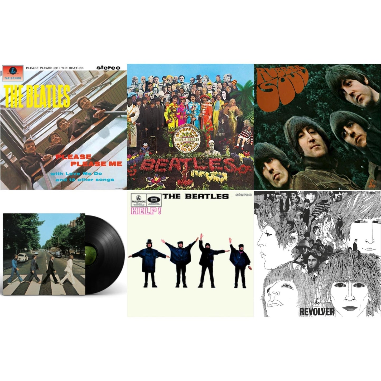Help & Please Please Me & Rubber Soul & Revolver Special Edition & Sgt. Pepper's Lonely Hearts Club Band (2017 Stereo Mix/180G/Original Stencils) & Abbey Road Anniversary