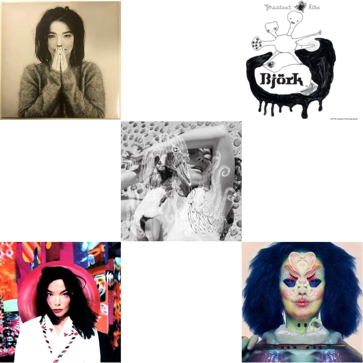 Debut & Post & Vespertine & Greatest Hits & Utopia