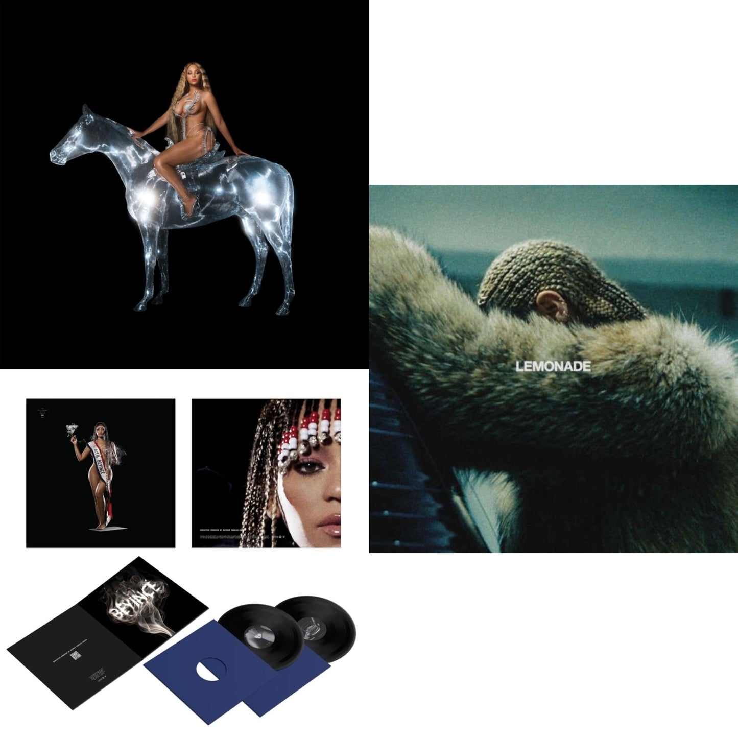 This is a 3 LP Vinyl SKU bundle.
1.This LP Vinyl is brand new.Format: LP VinylMusic Style: BallroomThis item's title is: Renaissance (X) (180G/2LP)Artist: BeyonceLabel: COLUMBIABarcode: 196587196714Release Date: 10/7/2022
2.This LP Vinyl is brand new.