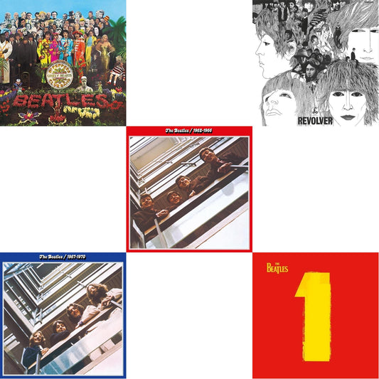 This is a 5 LP Vinyl SKU bundle.
1.This LP Vinyl is brand new.Format: LP VinylMusic Style: Rock & RollThis item's title is: Sgt. Pepper's Lonely Hearts Club Band (2017 Stereo Mix/180G/Original Stencils)Artist: BeatlesLabel: CAPITOLBarcode: 602567098348Release Date: 12/15/2017
2.