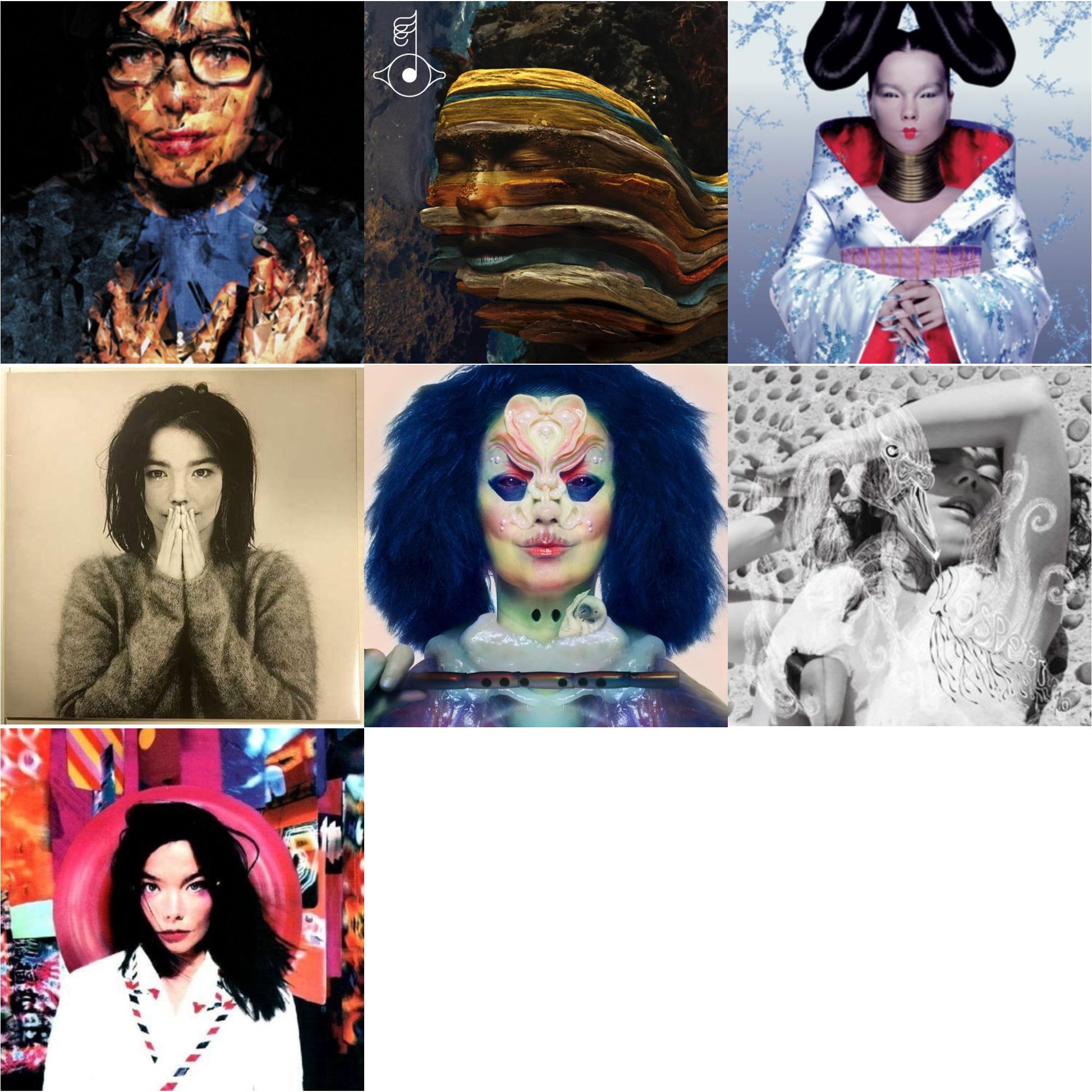 This is a 7 LP Vinyl SKU bundle.
1.This LP Vinyl is brand new.Format: LP VinylThis item's title is: DebutArtist: BjorkBarcode: 5016958018818Release Date: 12/11/2015
2.This LP Vinyl is brand new.