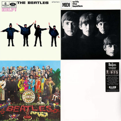 Help & With The Beatles & Sgt. Pepper's Lonely Hearts Club Band (2017 Stereo Mix/180G/Original Stencils) & Beatles (The White Album) (2LP)