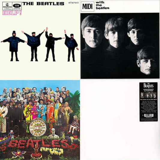 Help & With The Beatles & Sgt. Pepper's Lonely Hearts Club Band (2017 Stereo Mix/180G/Original Stencils) & Beatles (The White Album) (2LP)