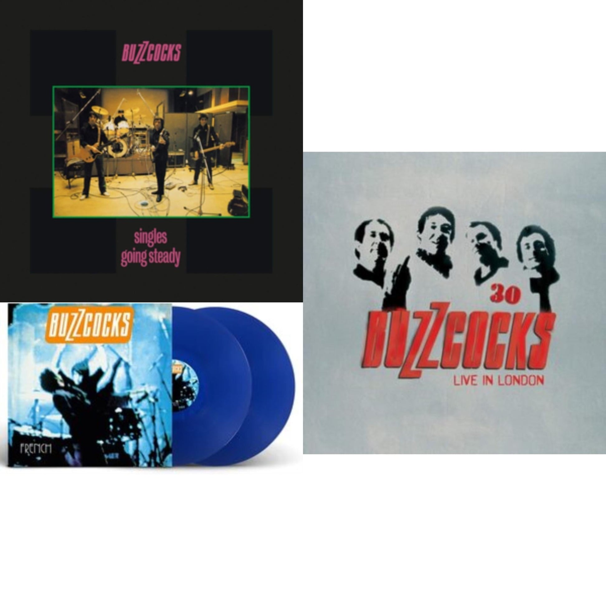 This is a 3 LP Vinyl SKU bundle.
1.This LP Vinyl is brand new.Format: LP VinylMusic Style: PunkThis item's title is: 30 (Live In London) (2LP/Red Vinyl)Artist: BuzzcocksLabel: CHERRY REDBarcode: 5013929182714Release Date: 2/26/2021
2.This LP Vinyl is brand new.