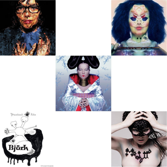 This is a 5 LP Vinyl SKU bundle.
1.This LP Vinyl is brand new.Format: LP VinylMusic Style: TechnoThis item's title is: HomogenicArtist: BjorkLabel: ONE LITTLE INDIANBarcode: 5016958032913Release Date: 12/11/2015
2.This LP Vinyl is brand new.