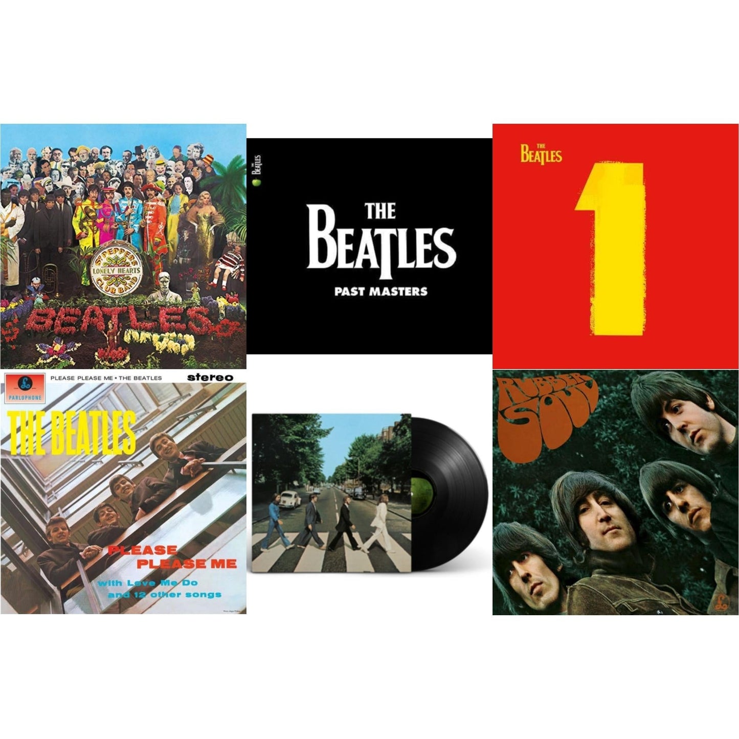 Please Please Me & Rubber Soul & Past Masters 1 & 2 & 1 (2015 Reissue) & Sgt. Pepper's Lonely Hearts Club Band (2017 Stereo Mix/180G/Original Stencils) & Abbey Road Anniversary