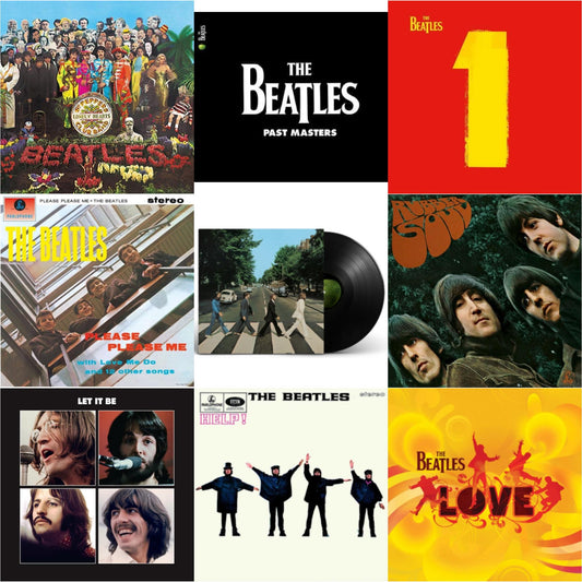 This is a 9 LP Vinyl SKU bundle.
1.This LP Vinyl is brand new.Format: LP VinylMusic Style: Classic RockThis item's title is: HelpArtist: BeatlesLabel: UMEBarcode: 094638241515Release Date: 11/13/2012
2.This LP Vinyl is brand new.