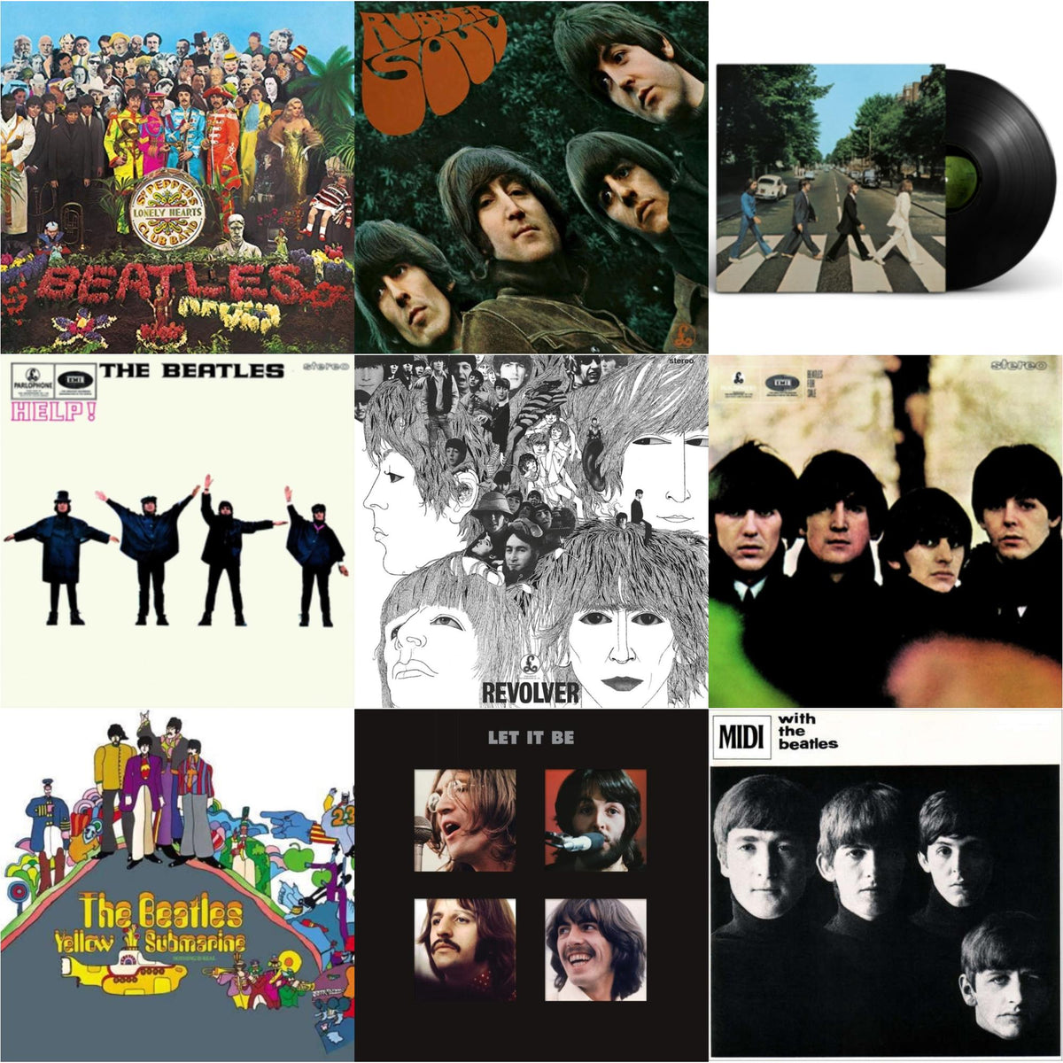 Beatles - Beatles For Sale & Help & Rubber Soul & With The Beatles & Yellow Submarine & Revolver Special Edition & Let It Be Special Edition (Super Deluxe/Slipbox/Book/4LP/12Inch Ep Box Set) & Sgt. Pepper's Lonely Hearts Club Band (2017 Stereo