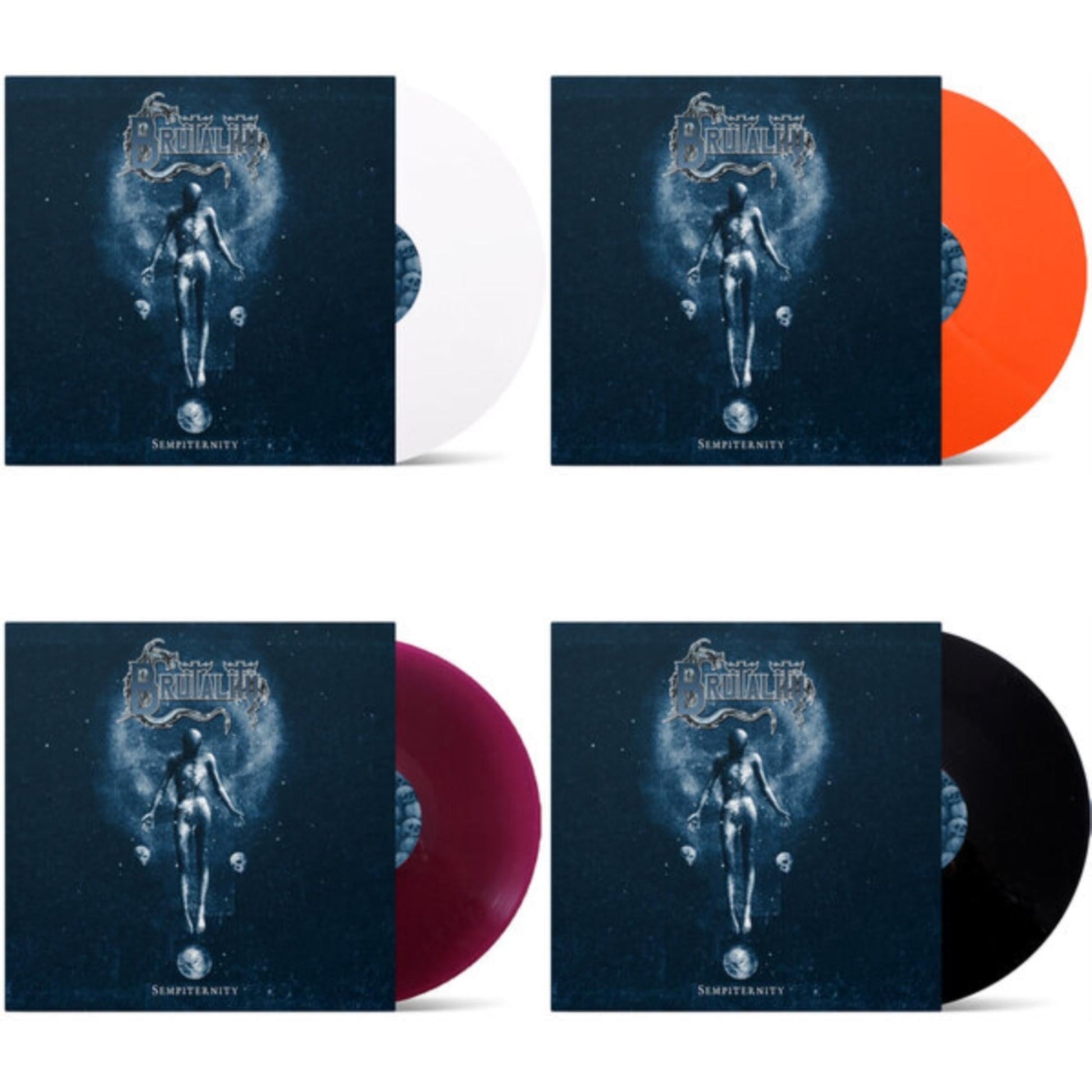 This is a 4 LP Vinyl SKU bundle.
1.This LP Vinyl is brand new.Format: LP VinylMusic Style: Death MetalThis item's title is: SempiternityArtist: BrutalityLabel: TARGET / EMZ PRODUCTIONS / SPVBarcode: 5700907270142Release Date: 5/27/2022
2.This LP Vinyl is brand new.
