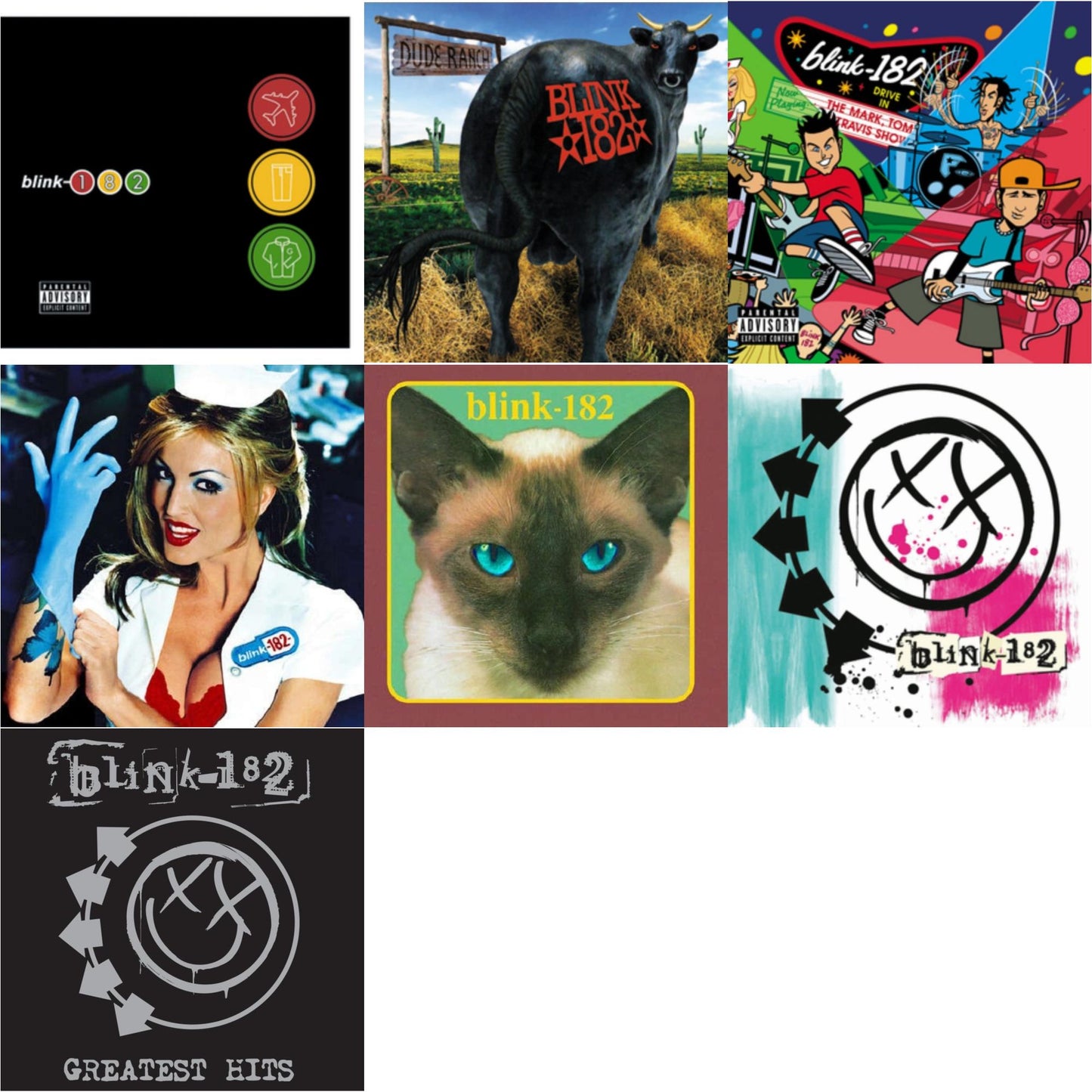 Greatest Hits (2LP) & Enema Of The State (X) & Dude Ranch & Take Off Your Pants & Jacket & Mark Tom & Travis Show (Enema Strikes Back) & Cheshire Cat & Blink-182