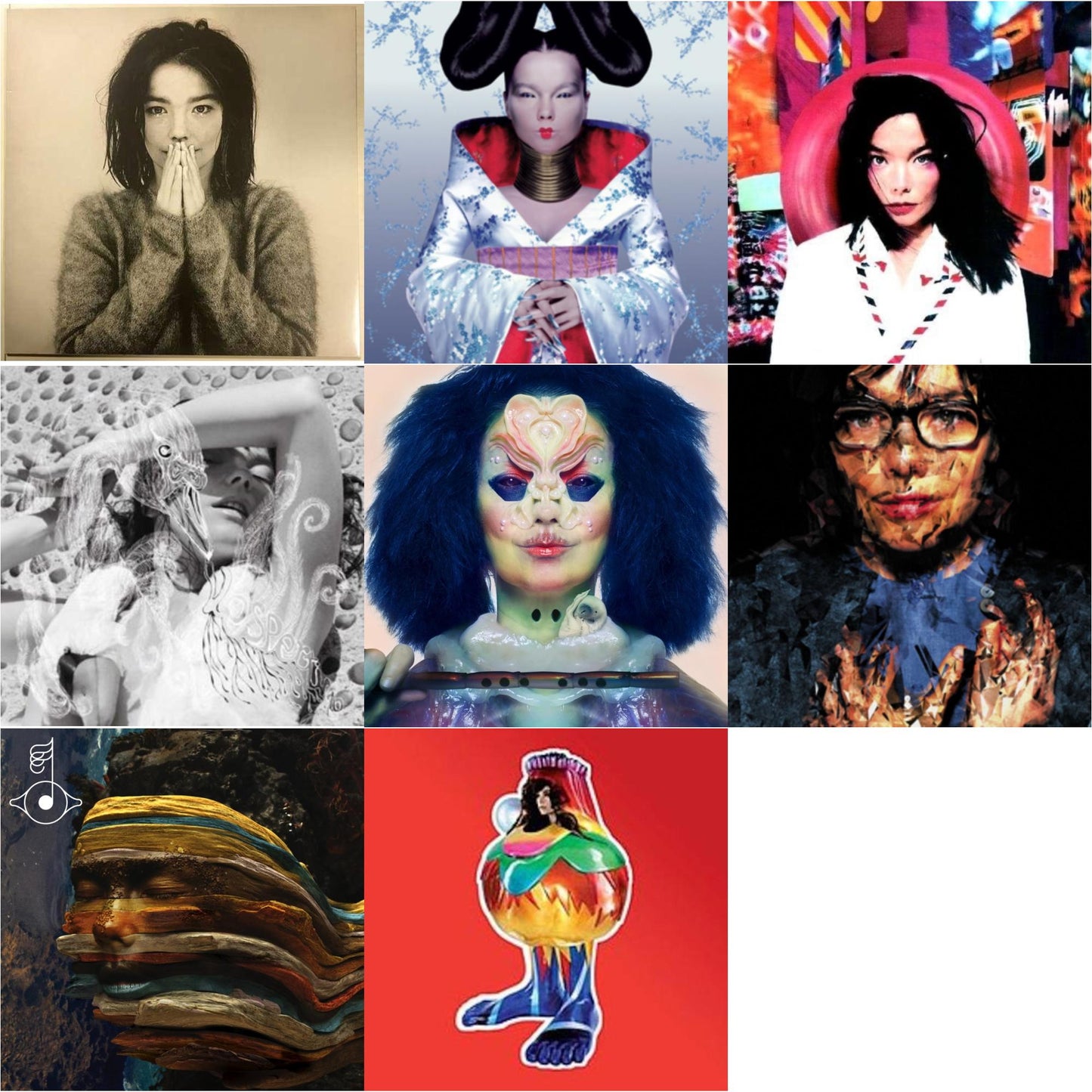 Debut & Homogenic & Post & Vespertine & Utopia & Selma Songs & Bastards: Remix & Volta