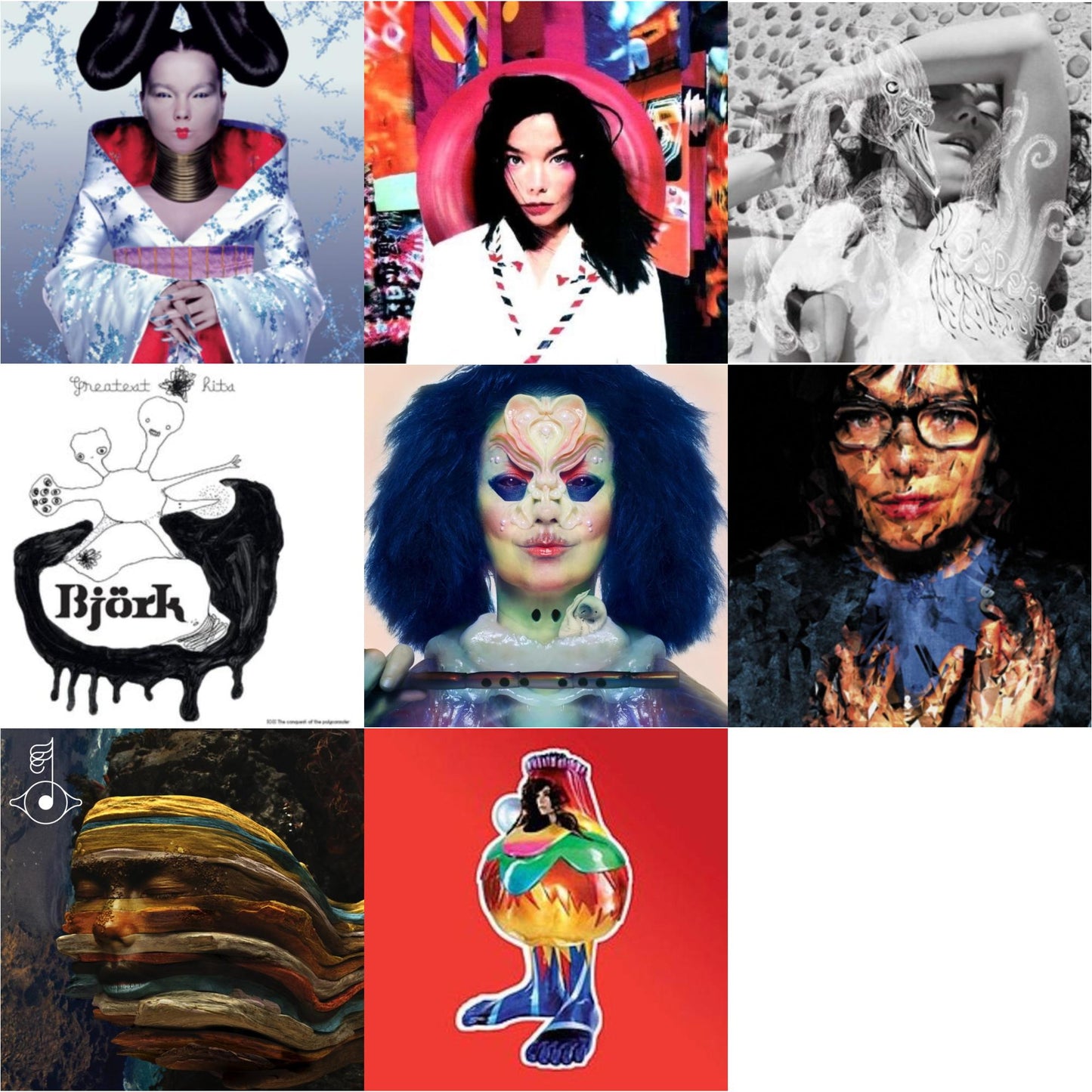 Homogenic & Post & Vespertine & Greatest Hits & Utopia & Selma Songs & Bastards: Remix & Volta