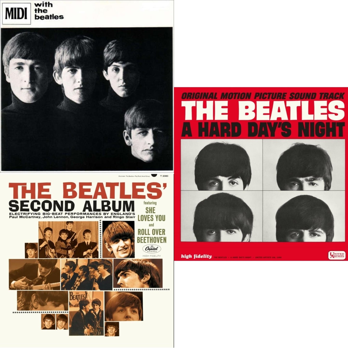 With The Beatles & Beatles Second Album  & Hard Day's Night (Ost)