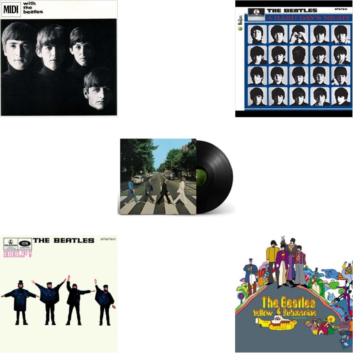 Hard Day's Night & Help & With The Beatles & Yellow Submarine & Abbey Road Anniversary