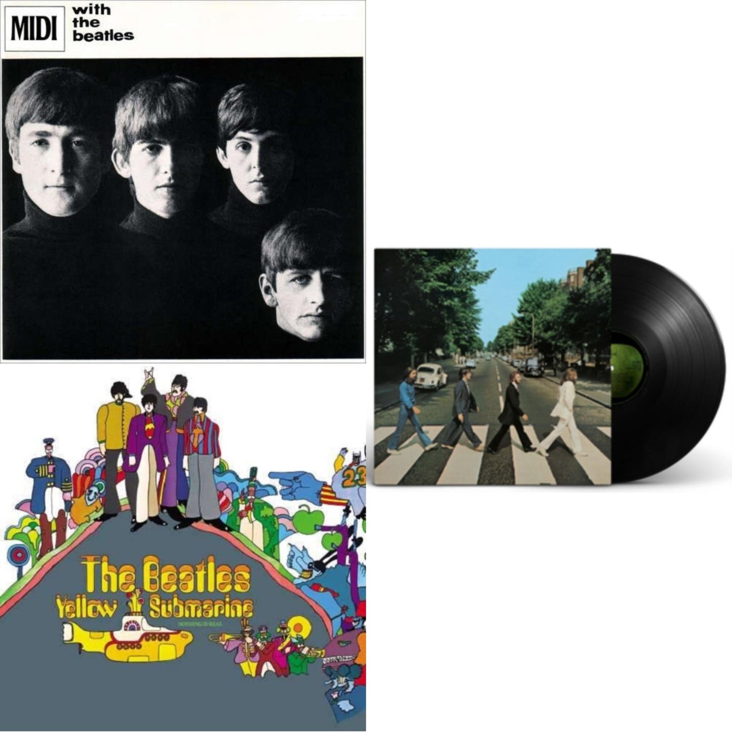 With The Beatles & Yellow Submarine & Abbey Road Anniversary