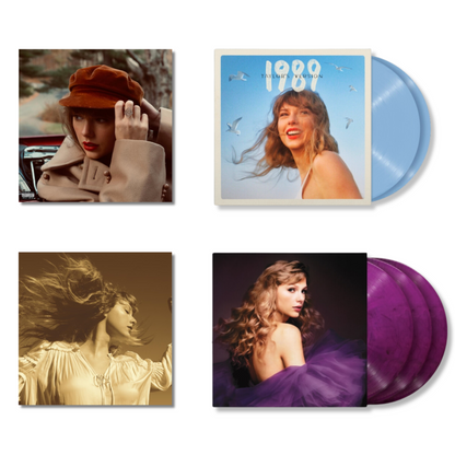 This is a 4 LP Vinyl SKU bundle.
1.This LP Vinyl is brand new.Format: LP VinylMusic Style: CountryThis item's title is: Fearless (Taylor's Version) (Gold Vinyl/3LP)Artist: Taylor SwiftLabel: Republic RecordsBarcode: 602435845104Release Date: 10/1/2021
2.This LP Vinyl is brand new.