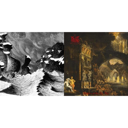 Memoria Vetusta I – Fathers Of The Icy Age (Brown & Mustard Splatte LP Vinyl) & Ultima Thulee (Electric Blue/Silver Merge LP Vinyl)