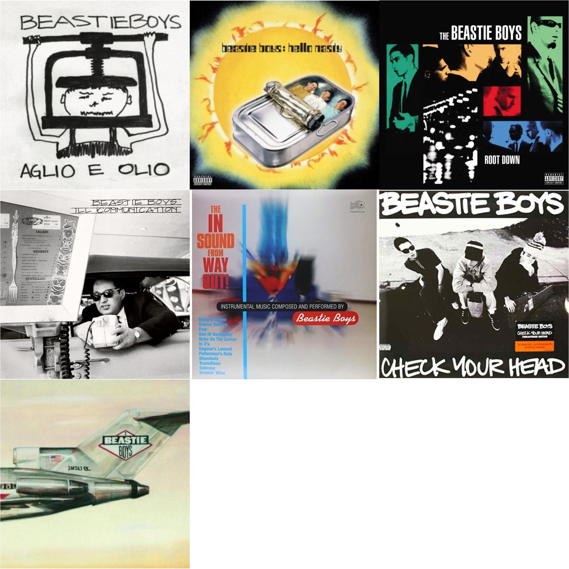 This is a 7 LP Vinyl SKU bundle.
1.This LP Vinyl is brand new.Format: LP VinylMusic Style: HardcoreThis item's title is: Aglio E OlioArtist: Beastie BoysLabel: CAPITOLBarcode: 602435921228Release Date: 3/4/2022
2.This LP Vinyl is brand new.