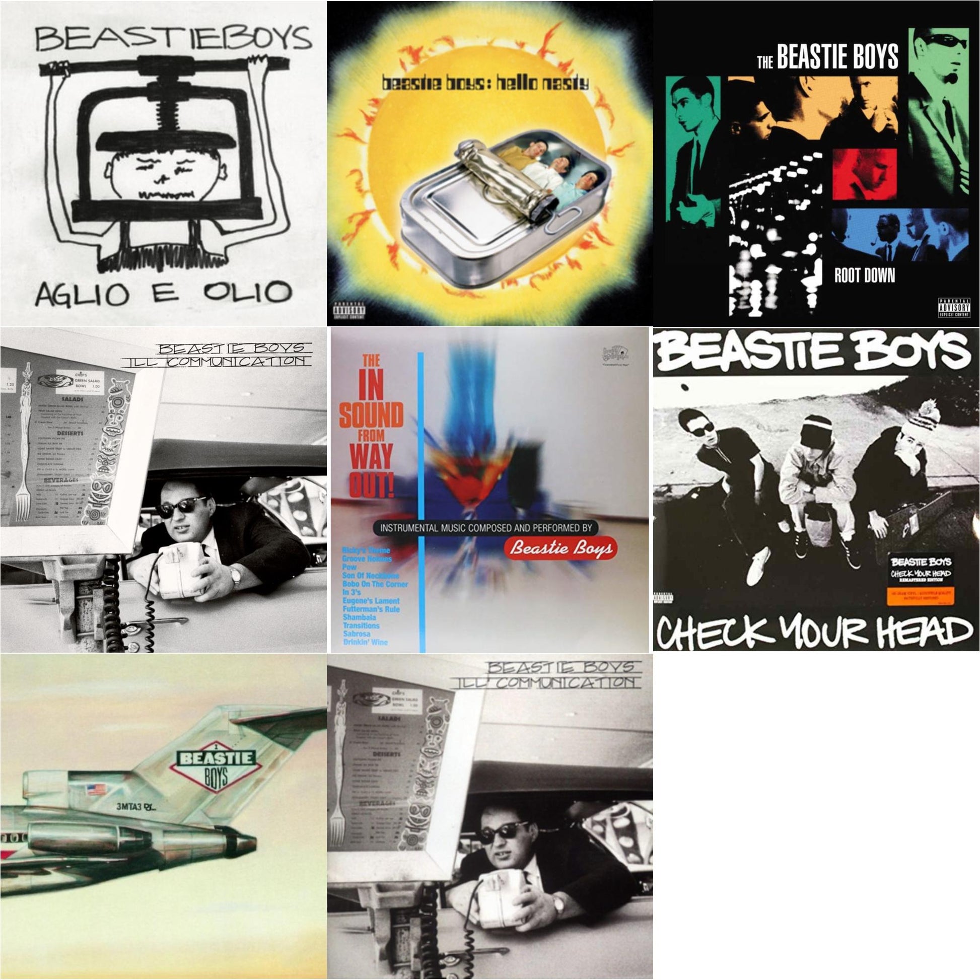 This is a 8 LP Vinyl SKU bundle.
1.This LP Vinyl is brand new.Format: LP VinylMusic Style: HardcoreThis item's title is: Aglio E OlioArtist: Beastie BoysLabel: CAPITOLBarcode: 602435921228Release Date: 3/4/2022
2.This LP Vinyl is brand new.