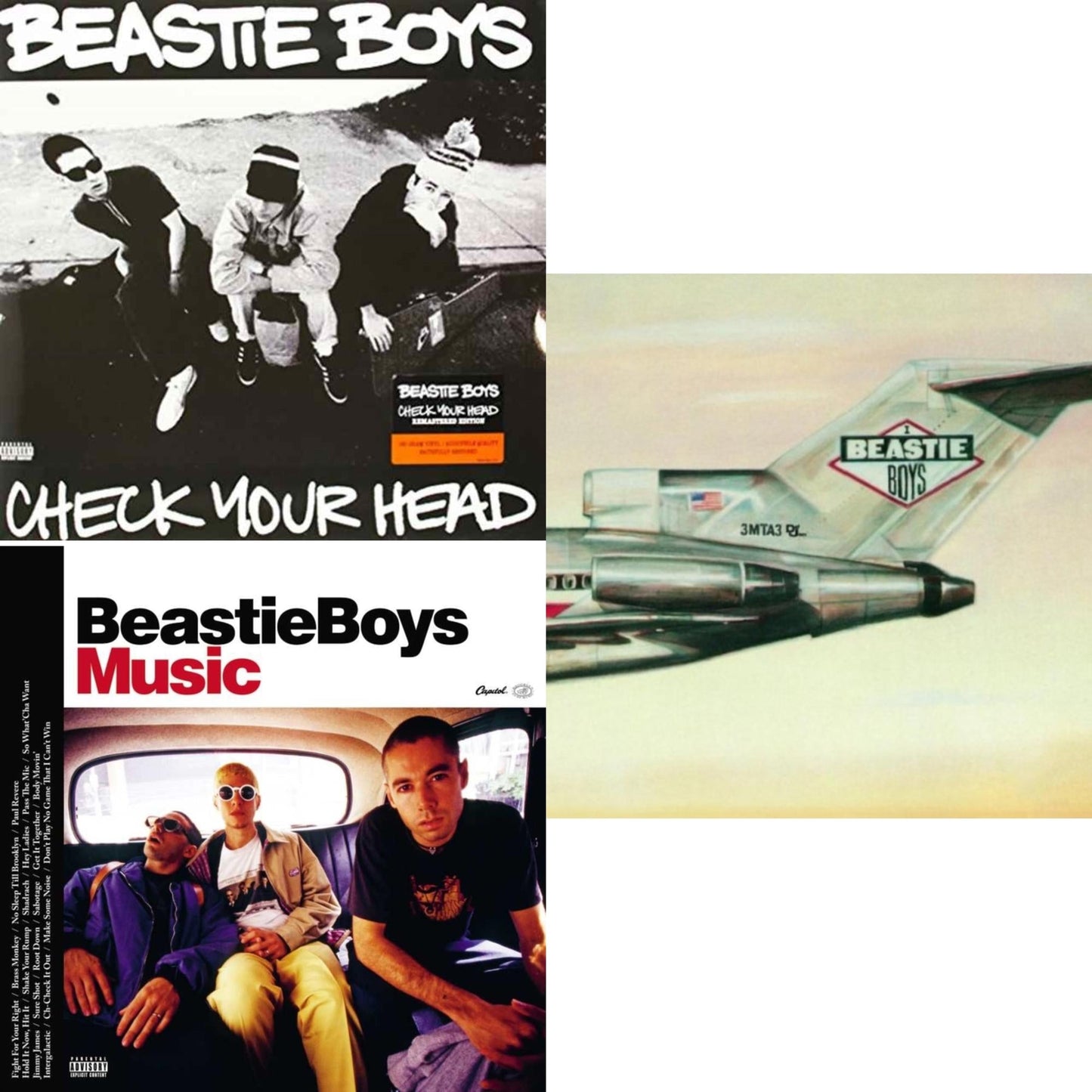 Check Your Head & Beastie Boys Music (2LP) & Licensed To Ill (30Th Anniversary Edition)