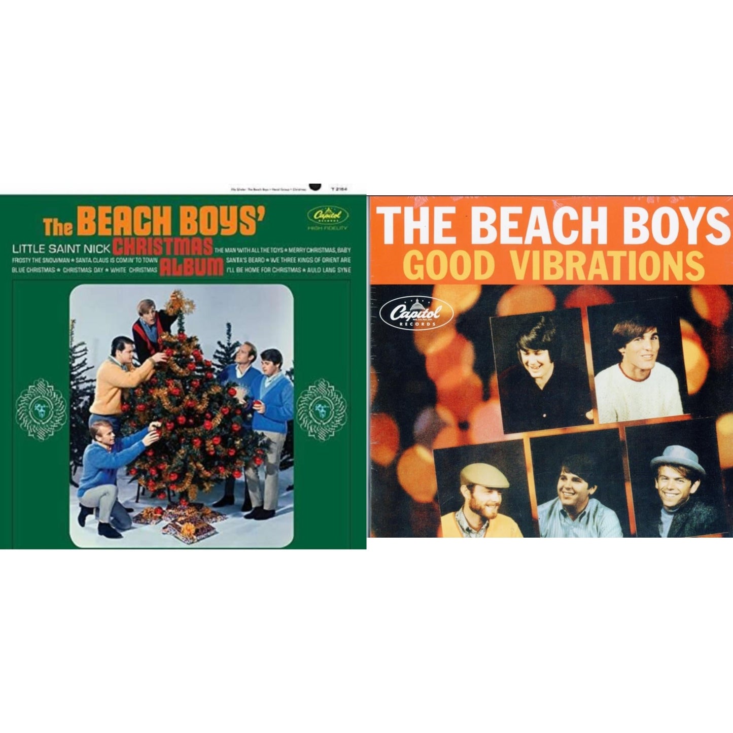Beach Boys' Christmas Album (Mono) & Good Vibrations (Orange/Yellow Swirl-Marble LP Vinyl)