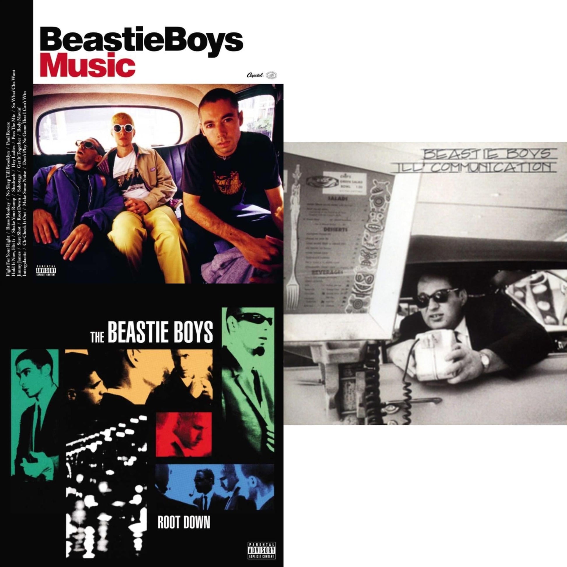 This is a 3 LP Vinyl SKU bundle.
1.This LP Vinyl is brand new.Format: LP VinylMusic Style: Boom BapThis item's title is: Ill CommunicationArtist: Beastie BoysLabel: CAPITOLBarcode: 5099969423215Release Date: 7/14/2009
2.This LP Vinyl is brand new.