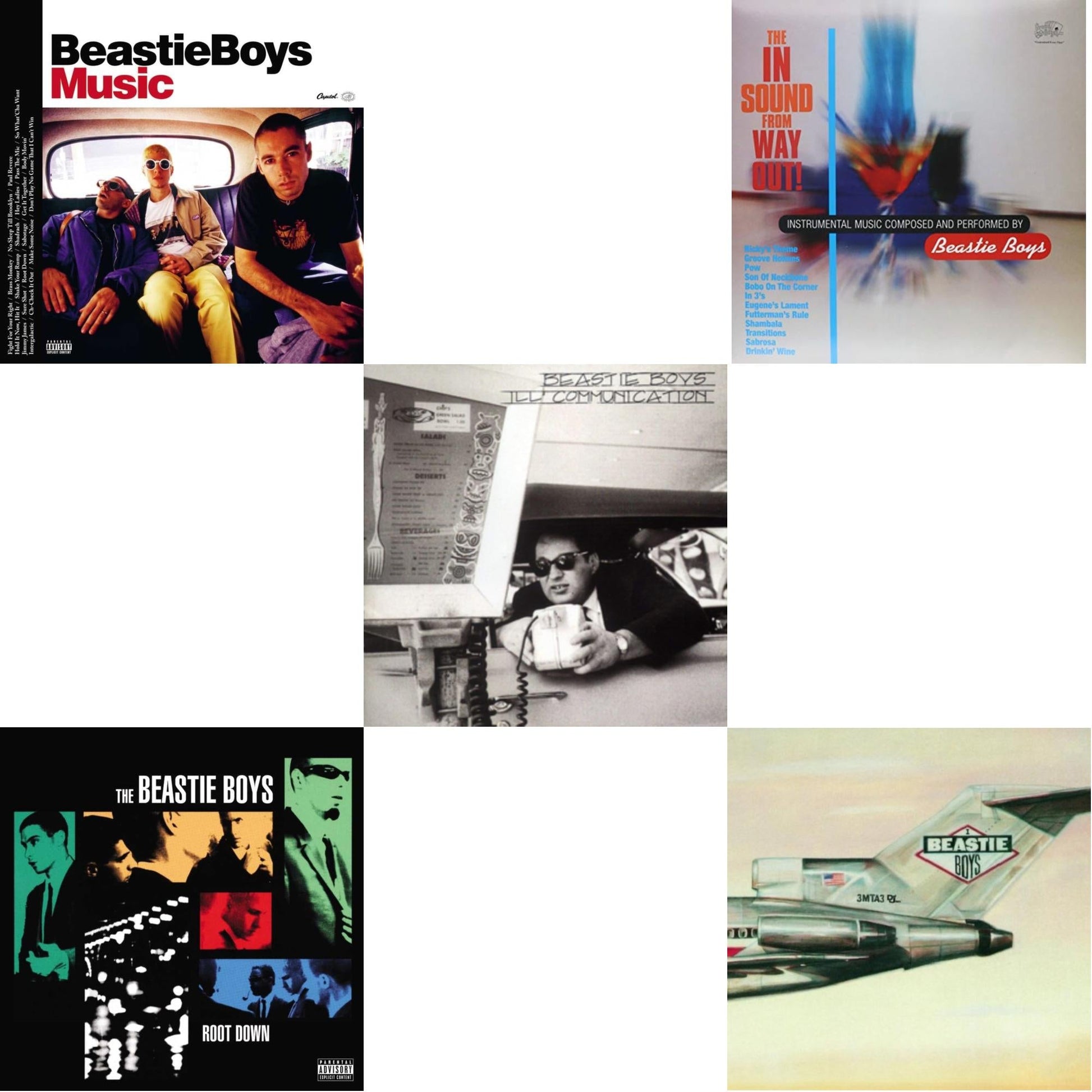 This is a 5 LP Vinyl SKU bundle.
1.This LP Vinyl is brand new.Format: LP VinylMusic Style: Boom BapThis item's title is: Ill CommunicationArtist: Beastie BoysLabel: CAPITOLBarcode: 5099969423215Release Date: 7/14/2009
2.This LP Vinyl is brand new.