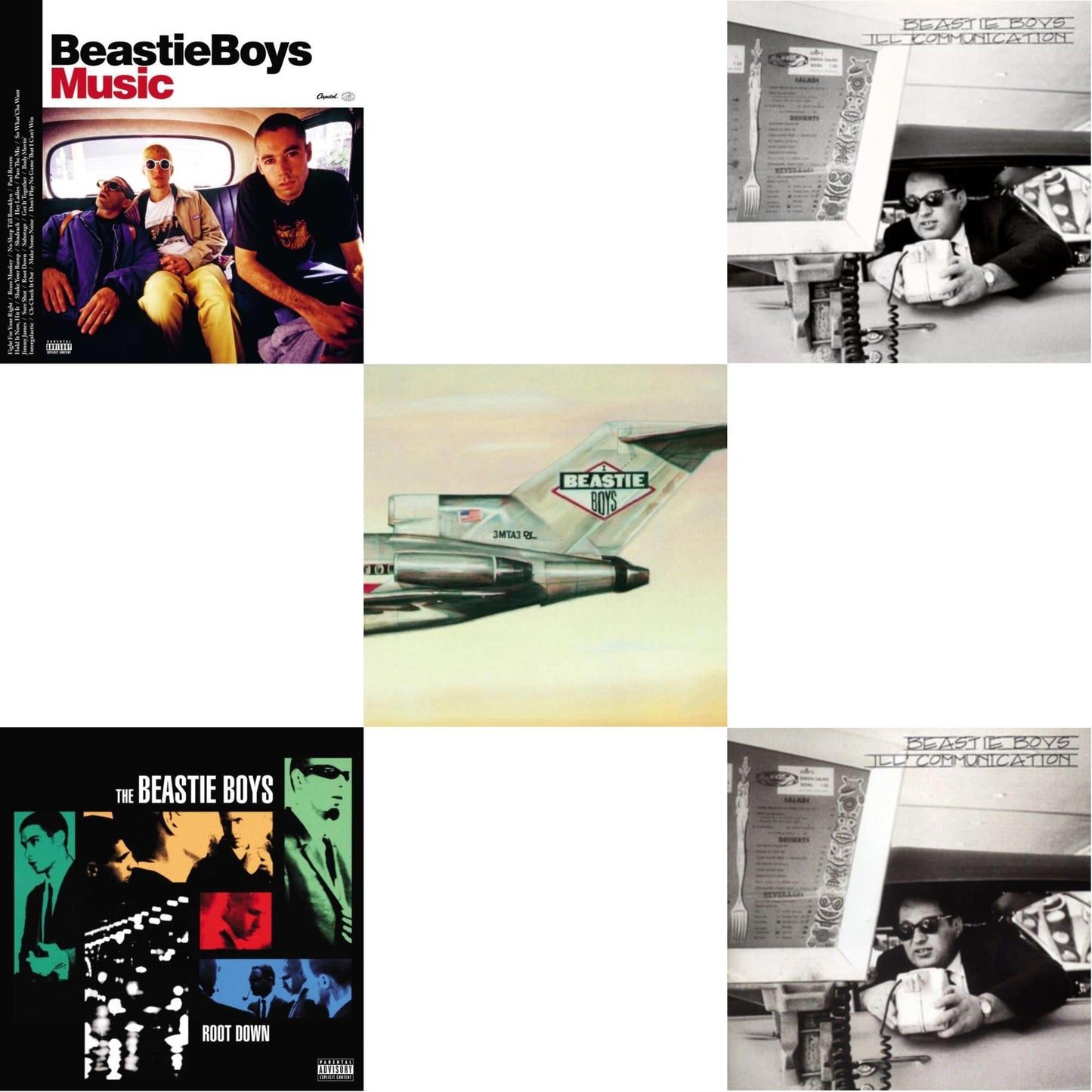 This is a 5 LP Vinyl SKU bundle.
1.This LP Vinyl is brand new.Format: LP VinylMusic Style: Boom BapThis item's title is: Ill CommunicationArtist: Beastie BoysLabel: CAPITOLBarcode: 5099969423215Release Date: 7/14/2009
2.This LP Vinyl is brand new.
