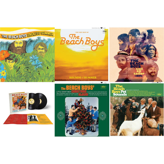 Endless Summer & Sounds Of Summer: The Very Best Of The Beach Boys (Remastered/2LP) & Sail On Sailor (2LP/7Inch) & Feel Flows: The Sunflower & Surf's Up Sessions 1969-1971 (2LP) & Beach Boys' Christmas Album (Mono) & Pet Sounds (Stereo)