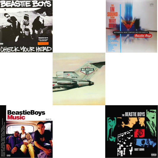 This is a 5 LP Vinyl SKU bundle.
1.This LP Vinyl is brand new.Format: LP VinylMusic Style: Cut-up/DJThis item's title is: Check Your HeadArtist: Beastie BoysLabel: CAPITOLBarcode: 5099969422515Release Date: 4/7/2009
2.This LP Vinyl is brand new.