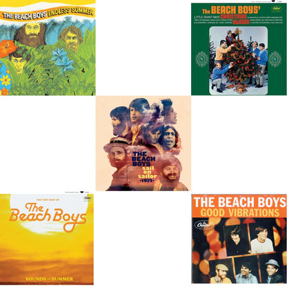 Endless Summer & Sounds Of Summer: The Very Best Of The Beach Boys (Remastered/2LP) & Sail On Sailor (2LP/7Inch) & Beach Boys' Christmas Album (Mono) & Good Vibrations (Orange/Yellow Swirl-Marble LP Vinyl)