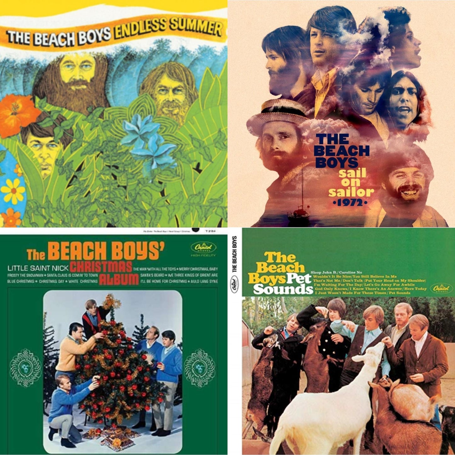 Endless Summer & Sail On Sailor (2LP/7Inch) & Beach Boys' Christmas Album (Mono) & Pet Sounds (Mono)