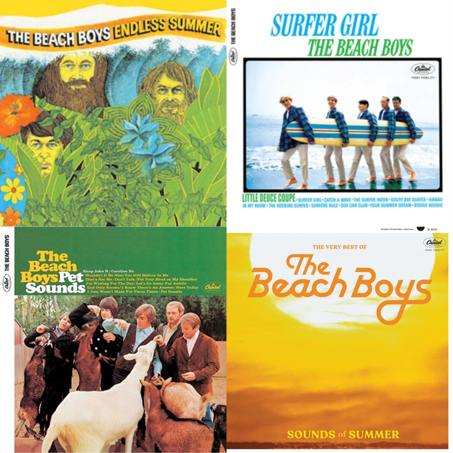 Endless Summer & Sounds Of Summer: The Very Best Of The Beach Boys (Remastered/2LP) & Pet Sounds (Mono) & Surfer Girl (75Th Anniversary)