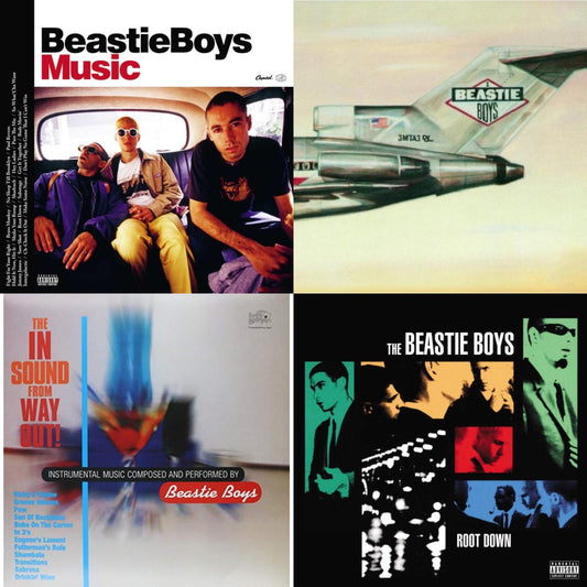 This is a 4 LP Vinyl SKU bundle.
1.This LP Vinyl is brand new.Format: LP VinylMusic Style: Boom BapThis item's title is: Beastie Boys Music (2LP)Artist: Beastie BoysLabel: CAPITOLBarcode: 602507280918Release Date: 10/23/2020
2.This LP Vinyl is brand new.