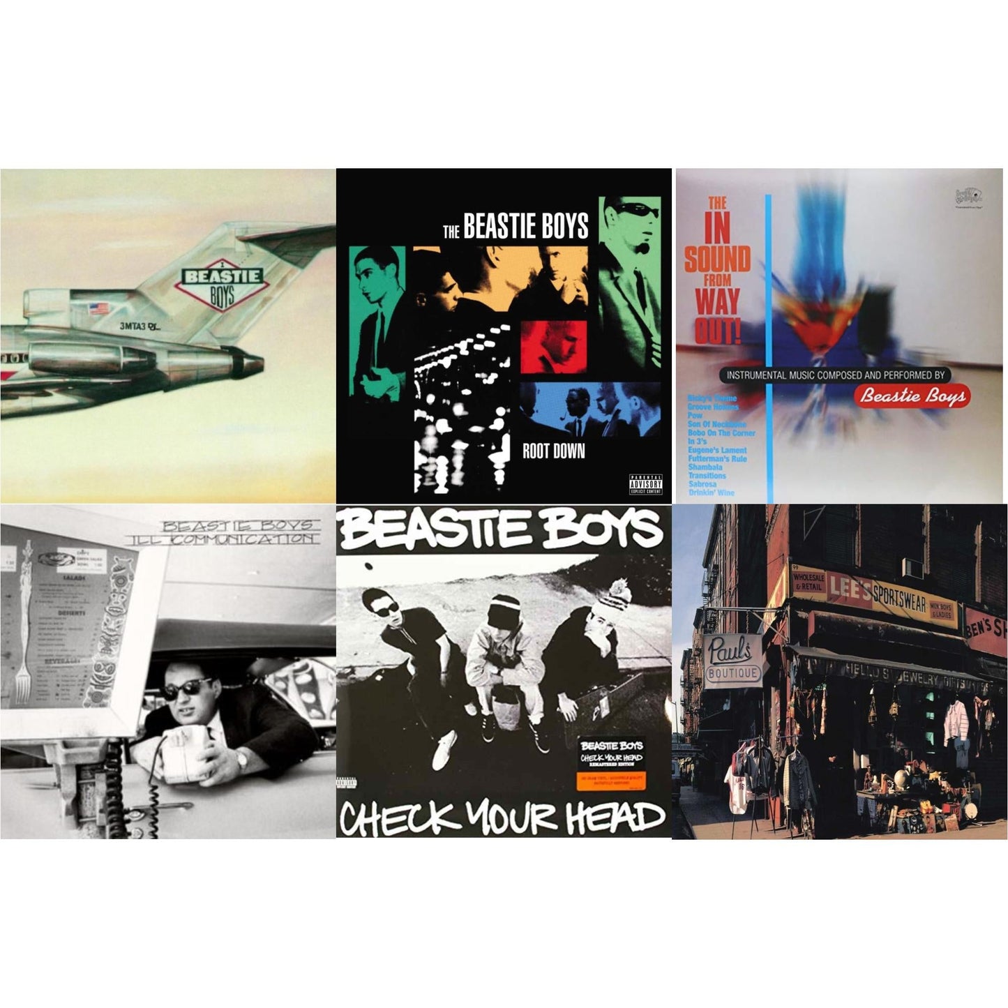 Check Your Head & Ill Communication (30Th Anniversary Deluxe Edition) (3LP) & Licensed To Ill (30Th Anniversary Edition) & In Sound From Way Out (180G) & Root Down Ep & Paul's Boutique (2 LP)