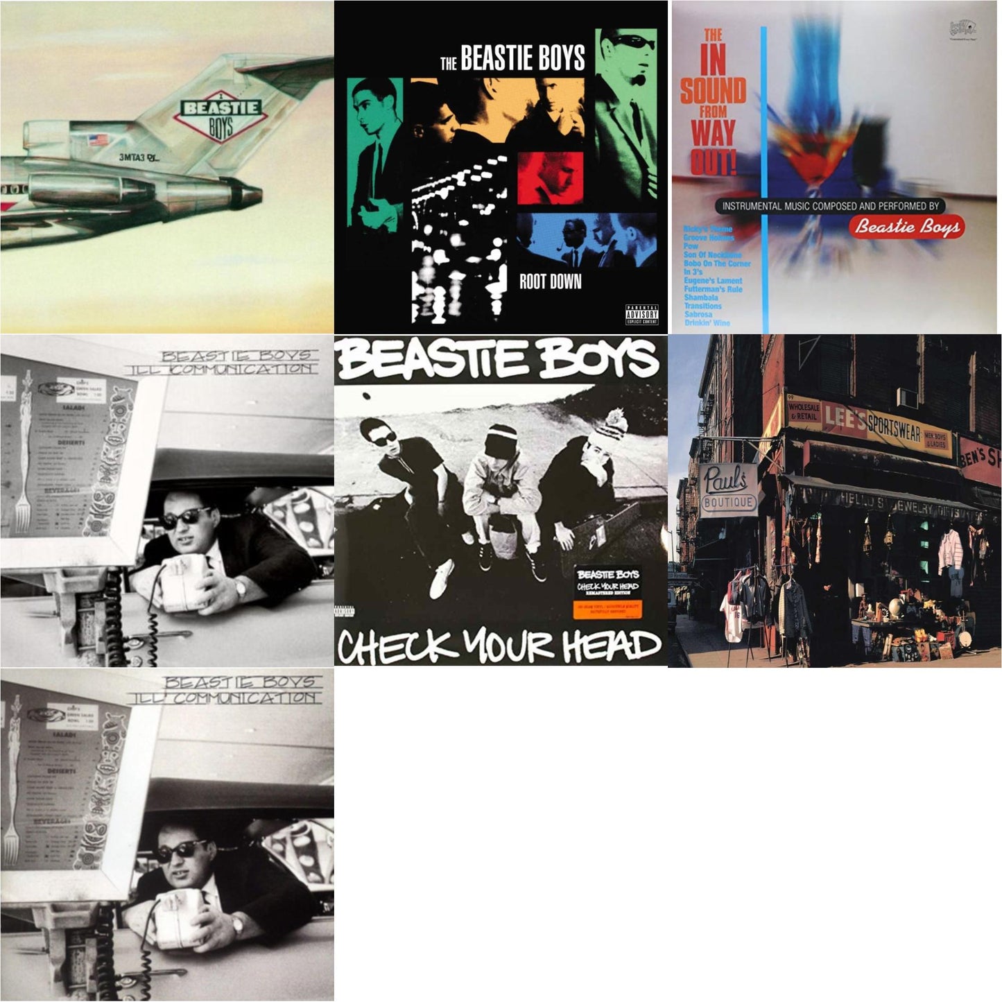 Check Your Head & Ill Communication & Ill Communication (30Th Anniversary Deluxe Edition) (3LP) & Licensed To Ill (30Th Anniversary Edition) & In Sound From Way Out (180G) & Root Down Ep & Paul's Boutique (2 LP)