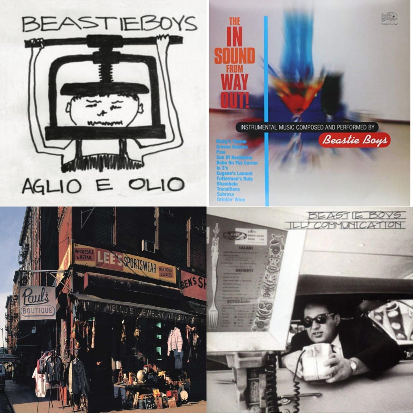Ill Communication & Aglio E Olio & In Sound From Way Out (180G) & Paul's Boutique (2 LP)
