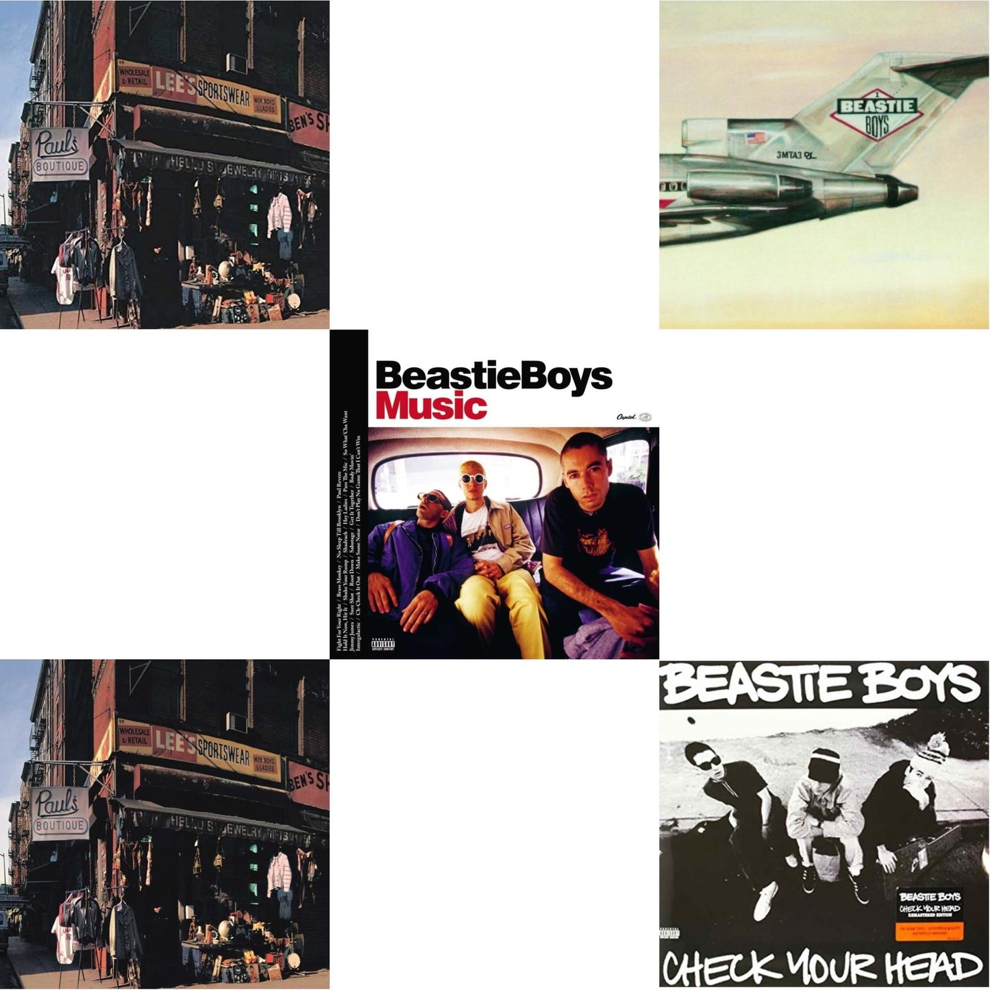 Paul's Boutique (20Th Anniversary) & Check Your Head & Beastie Boys Music (2LP) & Licensed To Ill (30Th Anniversary Edition) & Paul's Boutique (2 LP)
